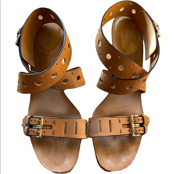 Tod’s Sasha Gomma sandal sz 40.5, Tan - Picture 2 of 7